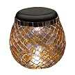 Smart Solar Glass Mosaic Lalar Tealight - Amber