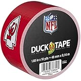 Duck Brand 281546 Kansas City Chiefs NFL Team Logo Duct Tape, 1.88-Inch by 10 Yards, Single Roll