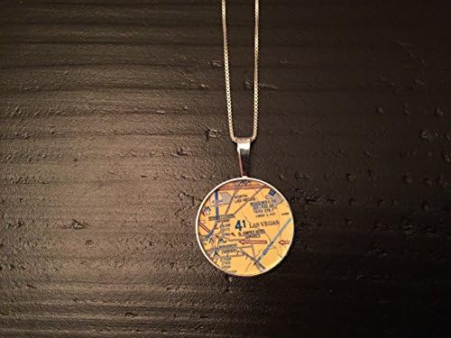 Aviation Map Pendant - Las Vegas 41