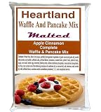51uRsarWHuL. SL160  Heartland Malted Apple Cinnamon Waffle & Pancake Complete Mix 32 Ounce Bags  192 Ounces 12 lbs.