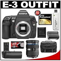 <strong><a href='http://www.it-firstcare.com/view_company.php?from=Olympus&pageid=1'>Olympus</a></strong> E-3 Digital SLR Camera with <strong><a href='http://www.it-firstcare.com/view_company.php?from=Olympus&pageid=1'>Olympus</a></strong> 12-60mm Zuiko Digital ED f/2.8-4.0 SWD Zoom Lens + <strong><a href='http://www.it-firstcare.com/view_company.php?from=Olympus&pageid=1'>Olympus</a></strong> HLD-4 Battery Grip + 8GB Lexar CF Memory Card + BLM-1 Battery + Case + Cameta Bonus Accessory Kit