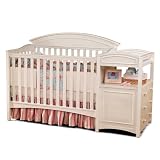 Simplicity Vienna Crib 'n Changer Combo 4-in-1 Convertible Crib in White