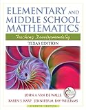 Texas Edition of Elementary and Middle School Mathematics (with MyEducationLab) (7th Edition)