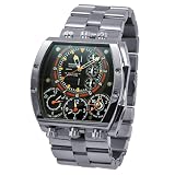 Insignum Herren-Armbanduhr Cockpit Stahl Orange I212219