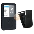 BLACK SKIN CASE + ARMBAND FOR IPOD NANO 3RD GENERATION BY eForCity