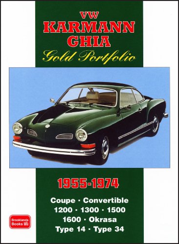 vw karmann ghia gold portfolio 1955 1974