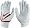 2008 Nike Diamond Elite VI Batting Glove - White/Red - Small
