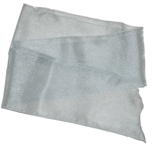 Sash Belt / Hair tie / Scarf Silver Crystal Organza