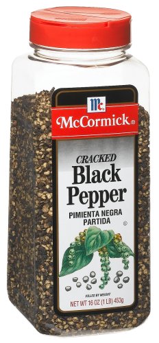 McCormick Pepper, Black Cracked, 16-Ounce Units (Pack of 2) by Cracked Black Peppercorns
