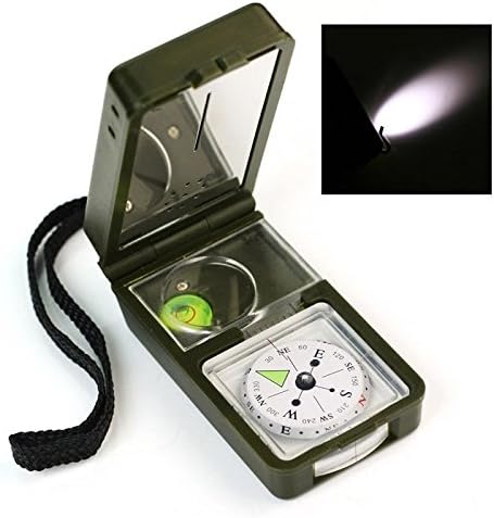 10 In1 Survival Multi Tool Compass Flint Thermometer Hygrometer Hunt Camp