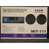 Buy JDLX MIT-111 AM FM AUTO STOP CASSETTE w PAIR OF 6.5 SPEAKERS by JDLX