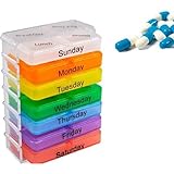 Pill Boxes-Foxnovo 7 Day Tablet Pill Boxes Organiser