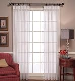 Emelia SHEER Pinch Pleated Drape 48'' x 84'' long - Color : Ecru