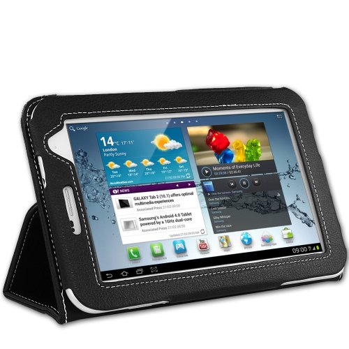 Buy EasyAcc Samsung Galaxy Tab 2 7.0 Case Cover with Stand for Galaxy Tab 2 7.0 P3100  P3110 Tablet PC 16G 32G WIFI 3G(Black, PU Leather ) Promo Offer