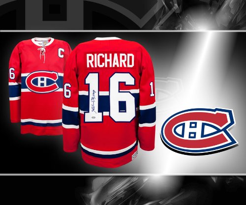 Henri Richard Montreal Canadiens Autographed Jersey