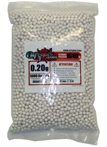 Airsoft 6mm BB 0.2g 1Kg 5,000 Pellet Bag