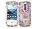 Bling Rhinestone Faceplate Diamond Crystal Hard Skin Case Cover Circles Gold for HTC MyTouch 3G Google G2