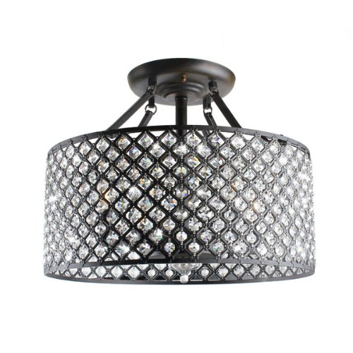 Jojospring 4-light Round Crystal Ceiling Chandelier