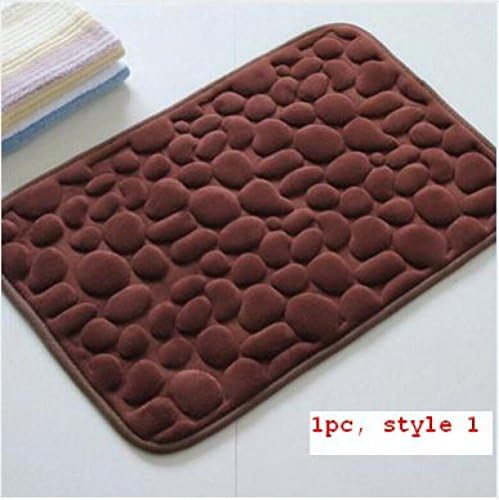 3D bath rug pebbles natural SBR rubber bath mat bottom space memory cotton rebound mat super absorbent ku?e kuhinja dekor (1pc, style 1)