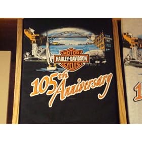 Harley-Davidson Men's 105th Anniversary Black T-Shirt --LIMITED EDITION-- 100% Pre-Shrunk Cotton