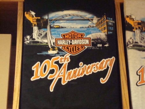 Harley-Davidson Men's 105th Anniversary Black T-Shirt --LIMITED EDITION-- 100% Pre-Shrunk Cotton