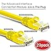 GearIT Cat 6 Ethernet Cable (20-Pack 1 Foot) Cat6 Network Patch, 10Gbps, RJ45, Snagless Cord, Gold-Plated Connectors, Internet for PC, TV, Tablet, Router, Printer, Servers, IT Data Center - Yellow