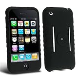 USB Data Cable + USB Car Charger + USB Home Charger + Black Soft Silicone Skin Case + Clear Reusable Full LCD Screen Protector for Apple 2nd Generation Iphone 3g 8gb 16gb Smartphone