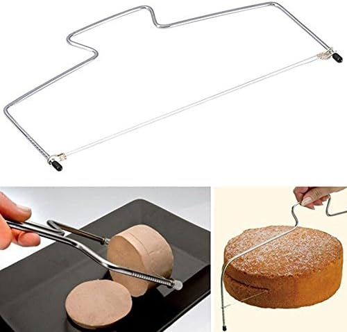 HYJM Stainless Steel Adjustable Wire Bread Cake Dough Pizza Slicer Leveler
