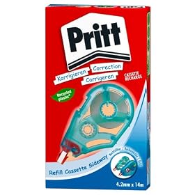 PRITT - Cassette Refill pour roller correcteur correct it "PRO" 976, 4,2 mm x 14 m (335588 / Z4GDH)