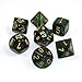 Scarab Jade Polyhedral 7 Die Set, Gold