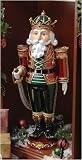 36 Cloisonne Traditional Christmas Nutcracker King With Sword Figure