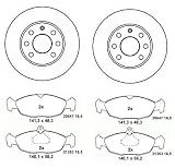 Produkt-Bild: Bremsscheiben + Bremsbel&auml;ge vorne vorn Opel Corsa B