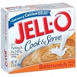 Jell-O Cook and Serve Pudding and Pie Filling, Butterscotch, 3.5-Ounce Boxes (Pack of 24)