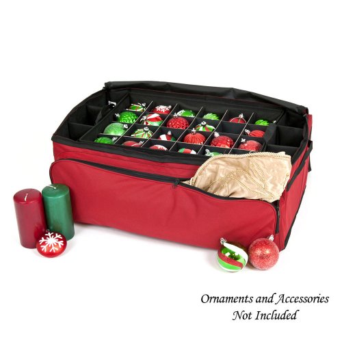 Tree Classics Santa’s 3-Tray Christmas Ornament Storage Bag