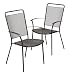 2 Lattice Stackable Chairs