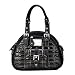 Valentino Black 3 Compartment Handbag Purse
