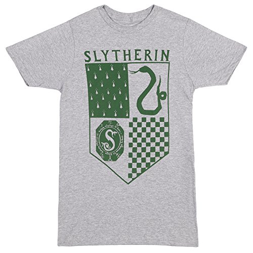 Harry Potter Slytherin Crest Adult T-Shirt (X-Large)