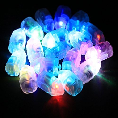 Deftor 100 PCS Mini LED Balloons Light Lamp Multi Color for Paper Lantern Christmas Party Birthday Decoration Translucence