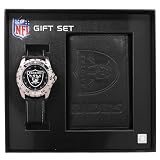 Game Time NFL-WWG-OAK Oakland Raiders Watch and Wallet Gift Set