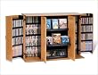 Hybrid Locking Media Storage Console By Prepac Furniture