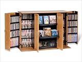 Hybrid Locking Media Storage Console By Prepac Furniture