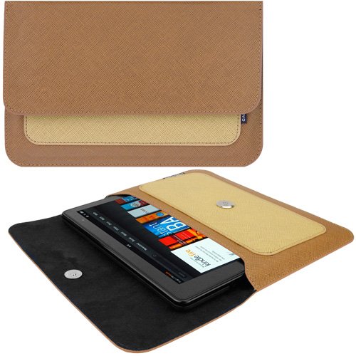 CaseCrown Royal Sleeve Case (Beige / Yellow) for Amazon Kindle Fire, Kindle, Kindle Touch (tablets & eReaders)