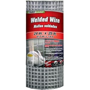 G & B 309312A 24-Inch x 25-Foot 1-Inch Galvanized Mesh Welded Mesh Fence