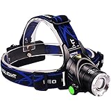 Cree LED Headlamp Flashlight for Hiking, Camping & Running for Everyday Adventures. Rechargeable, Lightweight & Adjustable Headband. Headlamps Charger/Batteries Included. Light Up Your Next Adventure!