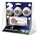 Louisiana Lafayette Ragin Cajuns NCAA 3 Ball Gift Pack w/ Cap Tool