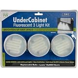 Feit Electric 72053 9-Watt Compact Fluorescent Under cabinet Light, White, 3 Pack