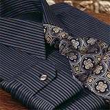 Fine Line Stripe European Style Dress Shirt