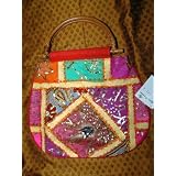 Boho Banjara Gypsy Sari Tapestry Handbag Purse India