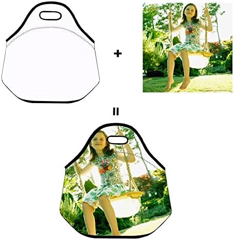 Personalized Lunch Bag Custom Your Photo Your Text To Lunch Tote Travel Outdoor Cooler Thermal Insulated Waterproof Neoprene Lunch Bag Picnic Lunch Food Handbag