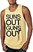 Mens Suns Out Guns Out Tank Funny Workout Tanks Hilarious Gym Shirt